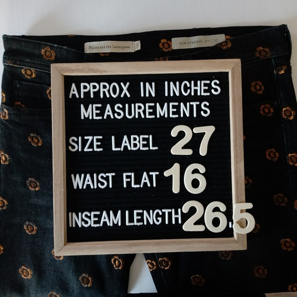 🔥SOLD🔥 ANTHROPOLOGIE PILCRO Embroidered Jeans - Picture 11 of 11